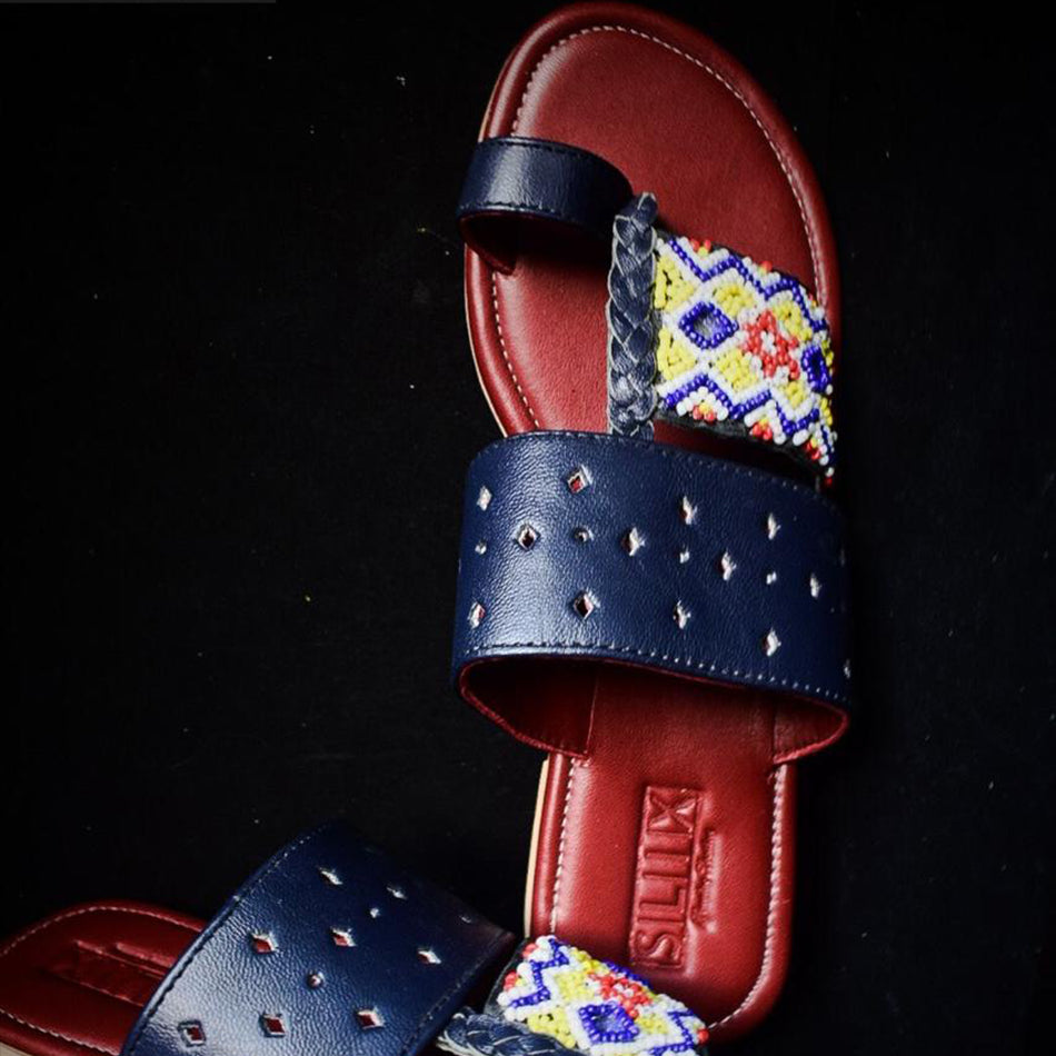 ViViD Beads Traditional (Genuine Leather) Kolhapuri
