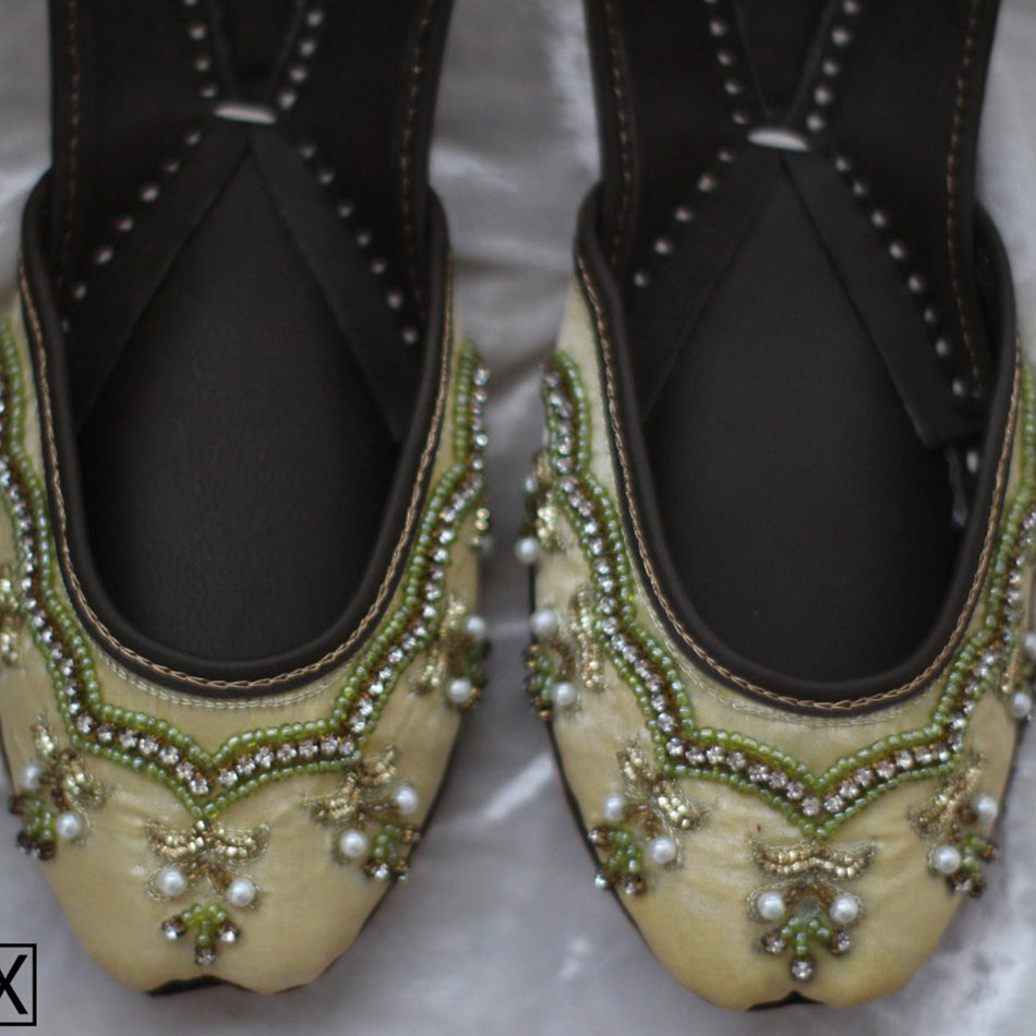 Pure Leather Traditional Khussa with Comfortable Sole