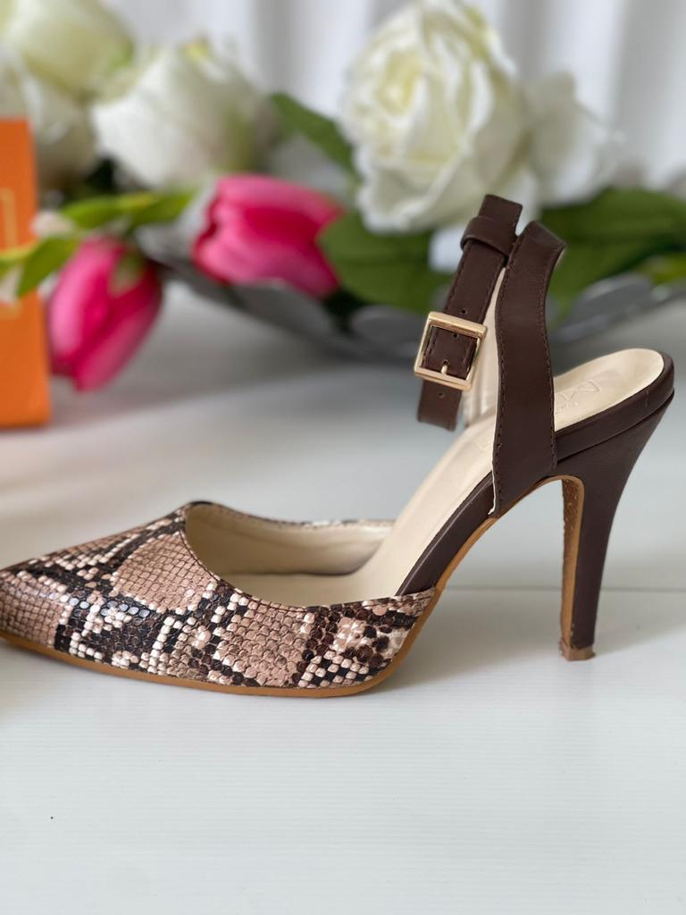 Snake Design Heels Made in Four Inches Heels.