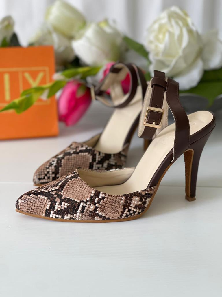 Snake Design Heels Made in Four Inches Heels.