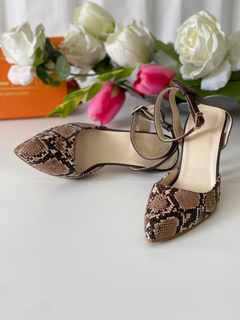 Snake Design Heels Made in Four Inches Heels.