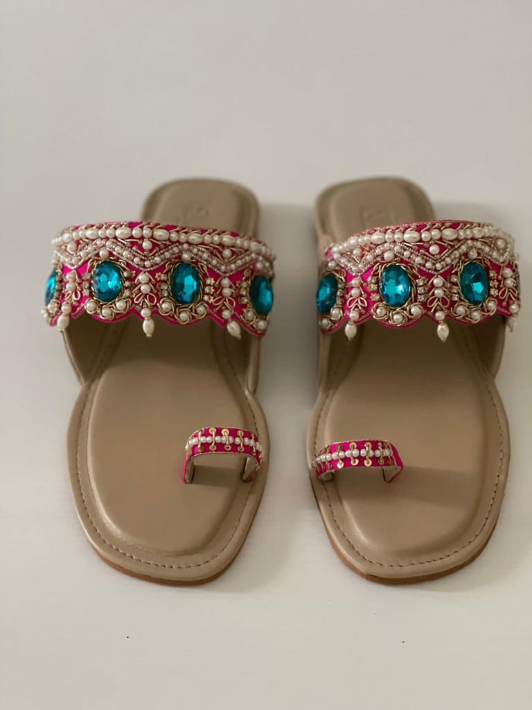 Lovely Kolhapuri with Beads and Stone Work For all Occasion
