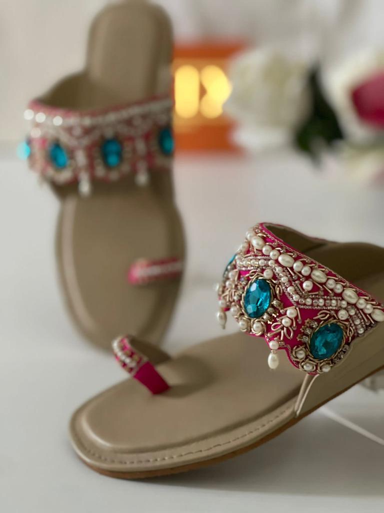 Lovely Kolhapuri with Beads and Stone Work For all Occasion