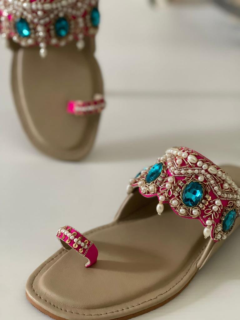 Lovely Kolhapuri with Beads and Stone Work For all Occasion