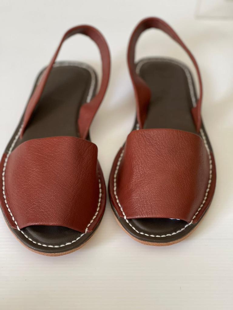 Smart Casual Wear In Dark Brown Leather  (Genuine Leather)