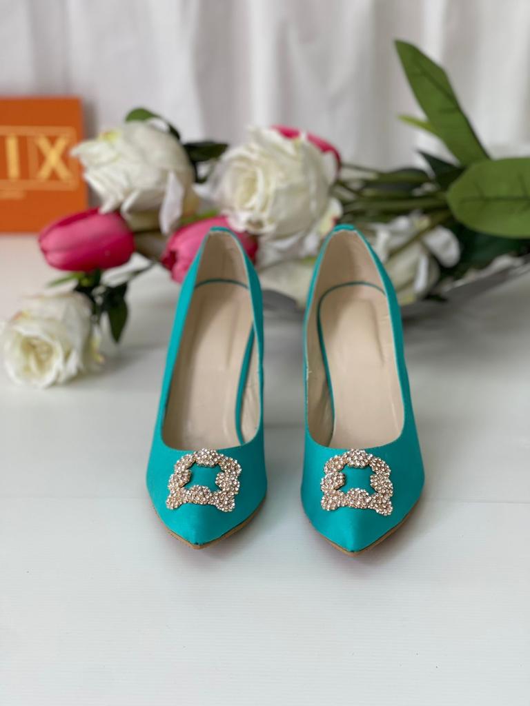 Gorgeous Light Blue Heels For All Festive Mood