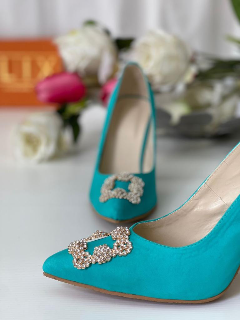 Gorgeous Light Blue Heels For All Festive Mood