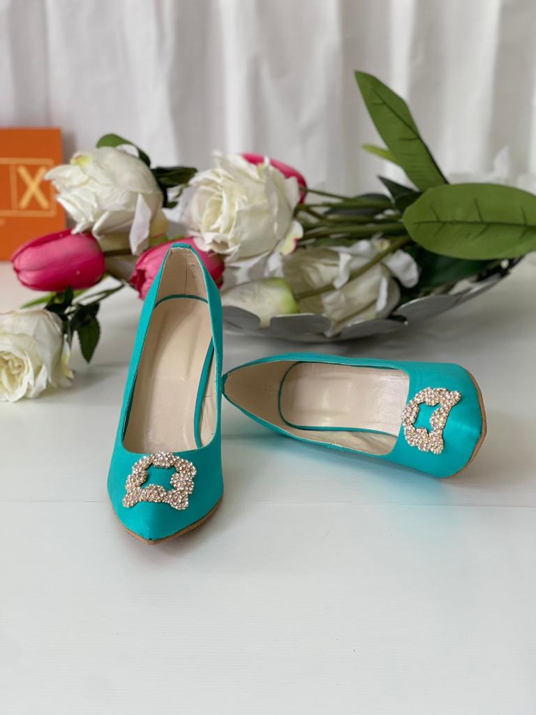 Gorgeous Light Blue Heels For All Festive Mood