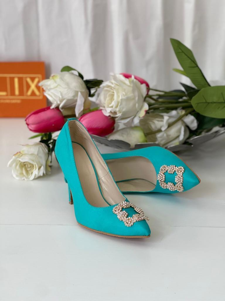 Gorgeous Light Blue Heels For All Festive Mood